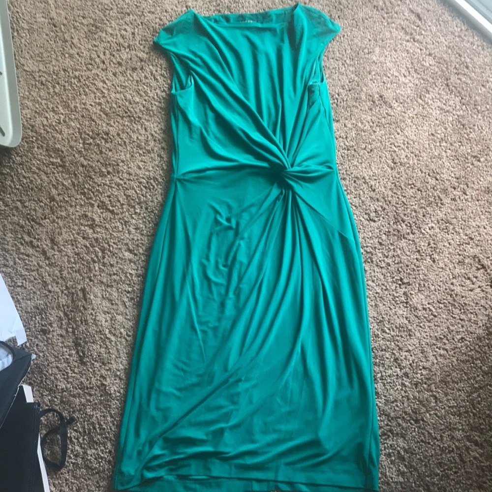 Emerald green dress